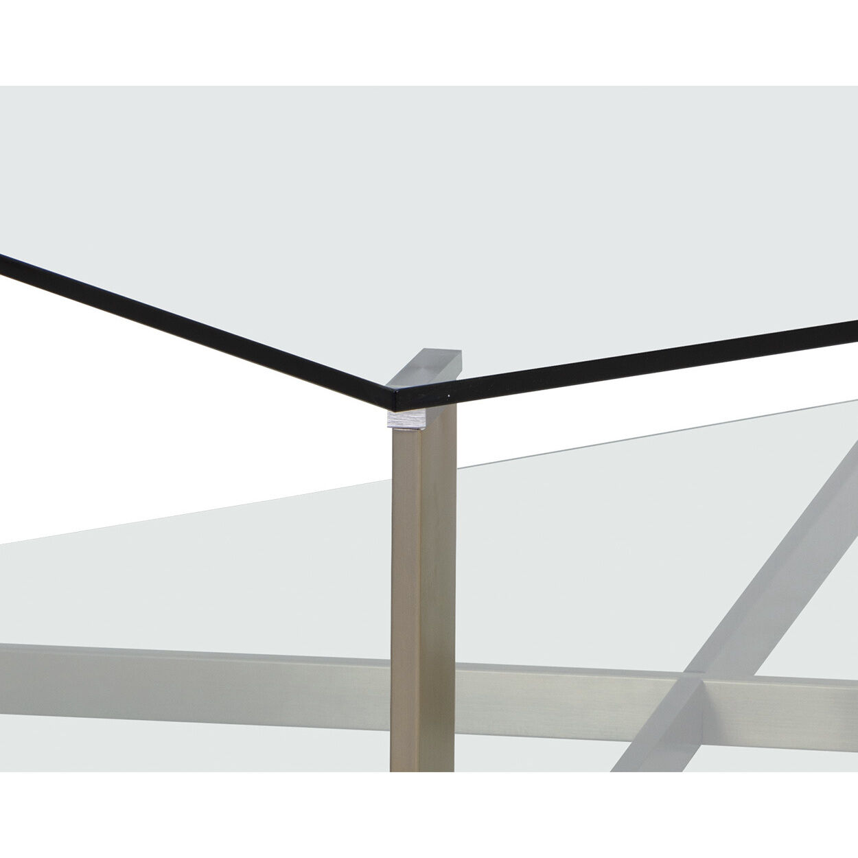 Xavier 43.25 X 43.25 inch Antique Brass Coffee Table